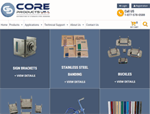 Tablet Screenshot of coreproductsusa.com